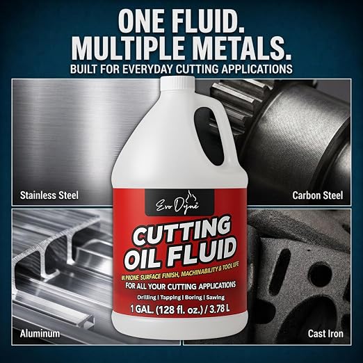 Evo Dyne Cutting Fluid 1 Gallon Metal Cutting Oil Made in USA