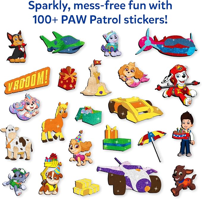 Skillmatics Foil Fun, PAW Patrol, Foil Art & Craft Activity, Gift for Kids | Travel Toy, Mess-Free, 100+ Stickers, DIY Decor, For Fans of Chase, Marshall, Skye, Girls & Boys Ages 4, 5, 6, 7, 8, 9