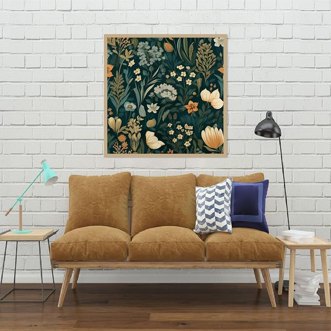 TCDZMYGS Diamond Art Kits for Adults,Flower Diamond Painting Kits for Adults Beginner,5D DIY Round Full Drill Gem Crystal Art,Adults Paint by Diamonds Dots for Home Wall Decor 13.8x13.8 inch