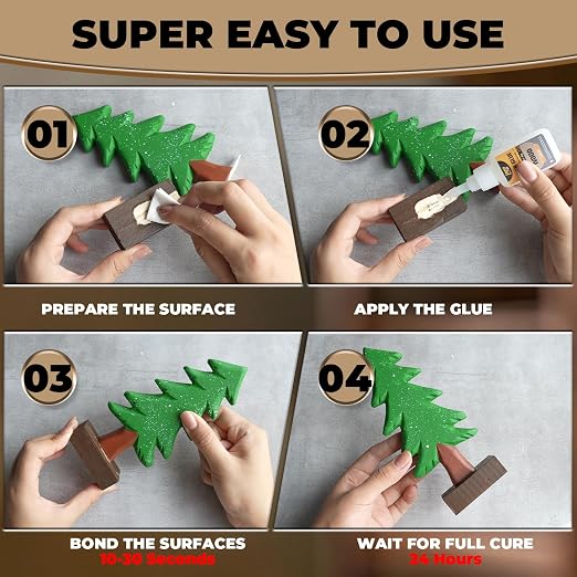 Wood Super Glue 60 Gram, Thin Liquid CA Glue for Woodworking Furniture Repair Wooden Crafts Carpenter, Clear High Strength Cyanoacrylate Adhesive Instant and Strong Bond Superglue for Everything