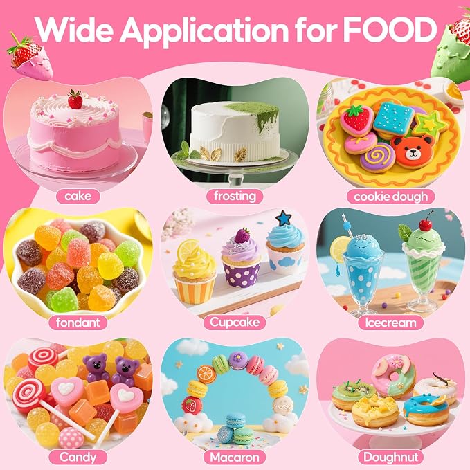 Food Coloring Set - 25ml X12 Color Food Grade Vibrant Food Dye Tasteless Liquid Color for Cake Decorating, Baking, Easter Egg, Icing, Fondant, Cooking, Slime Making - 0.85 fl.oz/Bottles
