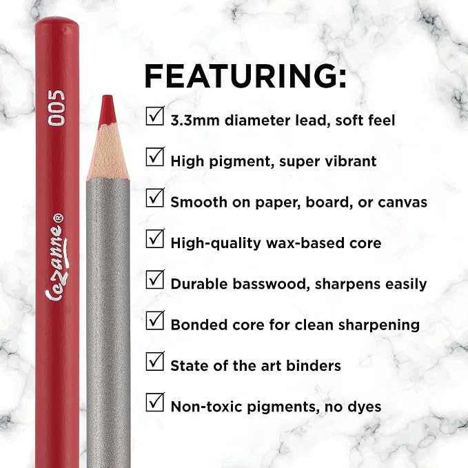 Cezanne Premium Colored Pencils - 10 Packs of 72 - Highly-Pigmented Drawing Pencils - Coloring Pencils for Drawing, Blending, Coloring, and More