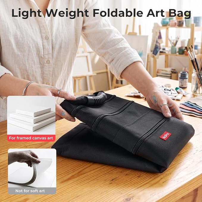 Nicpro Light Weight Art Portfolio Bag, 24" x 36" Art Canvas Portfolio Case