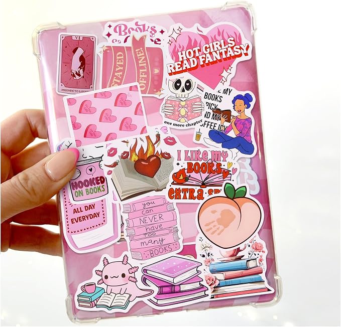 EOAOD 200 Book Stickers for Kindle, Smutty Bookish Stickers for Adults | Waterproof Vinyl for Laptops, Water Bottles, Journals and E-Readers, Made for Romance Fans, Book Lovers and BookTok Gifts