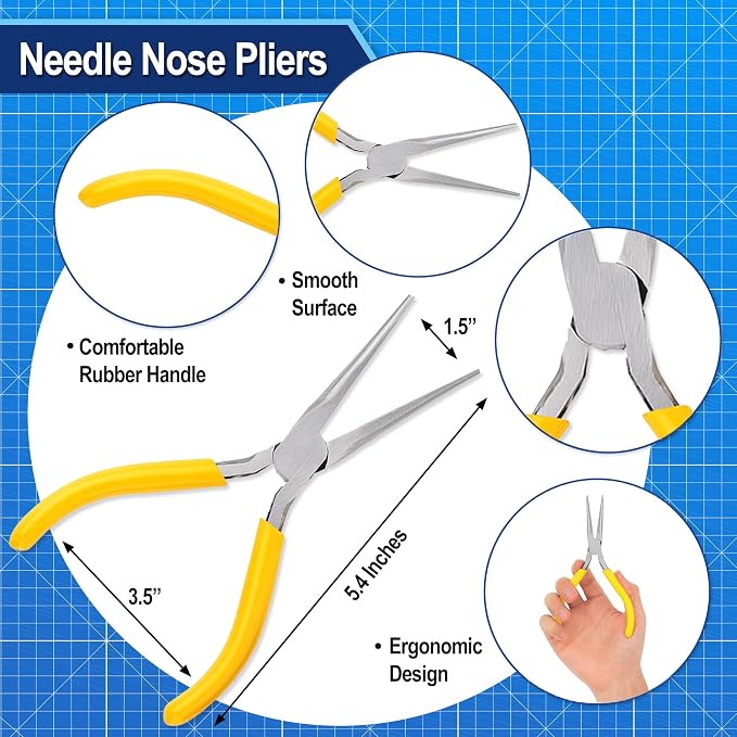 Mandala Crafts 23 PC Model Building Hobby Tools Kit for Plastic Miniatures | Pliers, Clipper, Knife, Bending, Winding, Twisting Rod for Plastic, Mecha, Scale Kits, Aircraft, Tanks, Ships, Cars, Metal