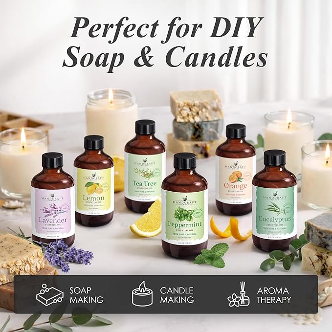 Handcraft Blends Rosemary Essential Oil – Huge 4 Fl Oz – 100% Pure and Natural – Premium Grade Essential Oil for Diffuser and Aromatherapy, Skin, Massage, Candle and Soap Making Fragrance