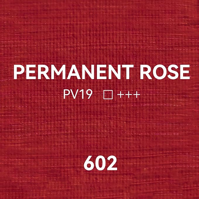 PHOENIX Permanent Rose Oil Paint - 40ml / 1.35 Fl oz. Single Tube - Artist Quality Oil Based Paint for Professionals