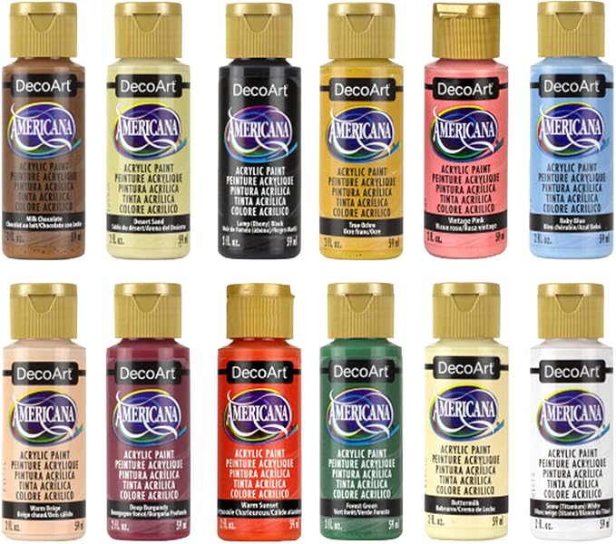 Boho Vibes Acrylic Paint Set, Set of 12, 2 fl oz
