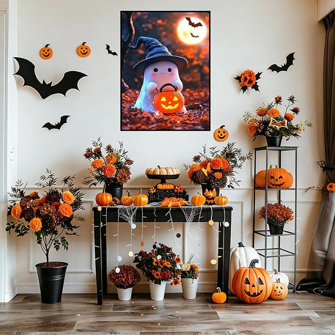 Lophomie Diamond Art Kits for Adults, 5D Halloween Diamond Painting Kits