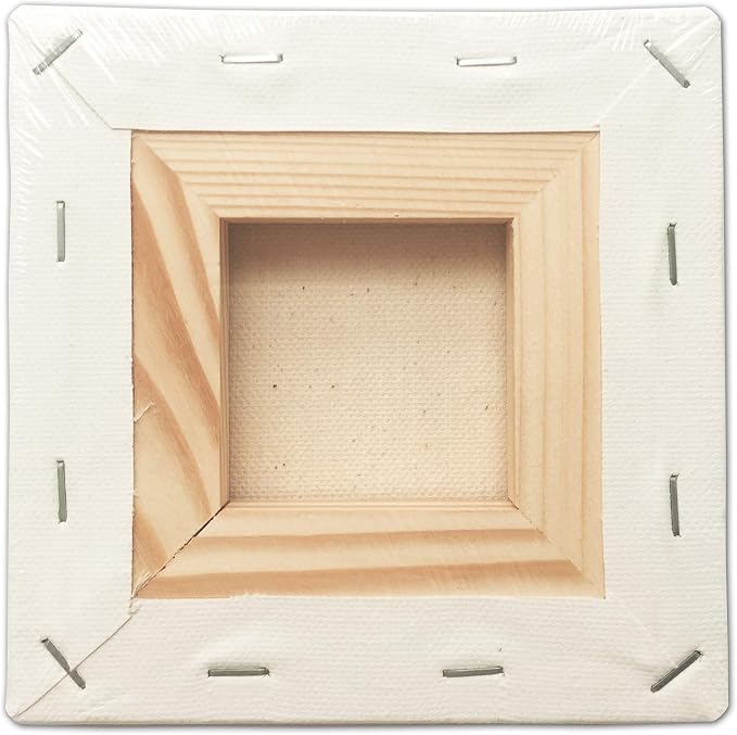 LWR CRAFTS Stretched Canvas 5" X 5" Pack of 6