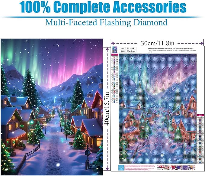 Lophomie Diamond Art Kits for Adults, 5D Christmas Diamond Painting Kits