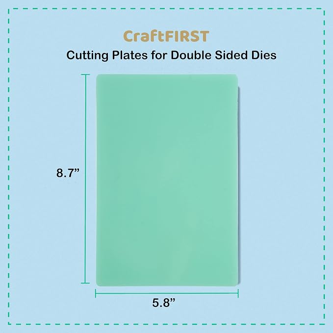 CraftFIRST Cutting Plates for Double Sided Dies 1 Pair 5.8" x 8.7"