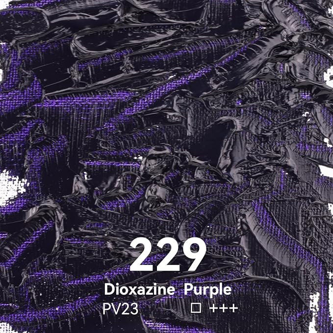 PHOENIX Dioxazine Purple Oil Paint - 40ml / 1.35 Fl oz. Single Tube - Artist Quality Oil Based Paint for Professionals