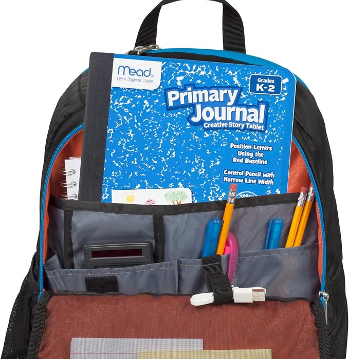 Mead Primary Journal Creative Story Tablet Composition Notebook, 7.5" x 9.75", Grades K-2, 100 Sheets, 4 Pack, Assorted Colors (610051-ECM)