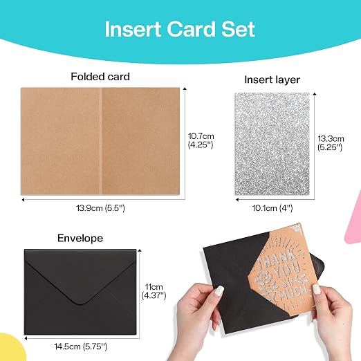 Likcut Vinyl Cutter Machine, Cardstock Bundle, 4.5" Die Cutting Machine | Complete Cardmaking Bundle Included, AI Ready-to-Make, Snap to Sticker, Compact & Portable Design, DIY Cards & Stickers