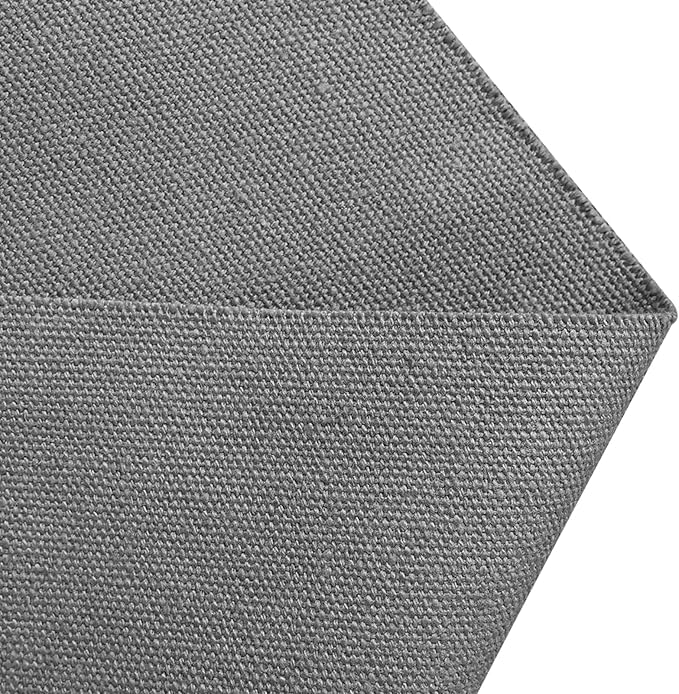 10oz Heavy Duty Cotton Canvas Fabric 60" x 40", Thick Cotton Duck Cloth for Painting, Sewing, Crafts, Tote Bags, Embroidery, Home Decor, Drop Cloth (Grey)