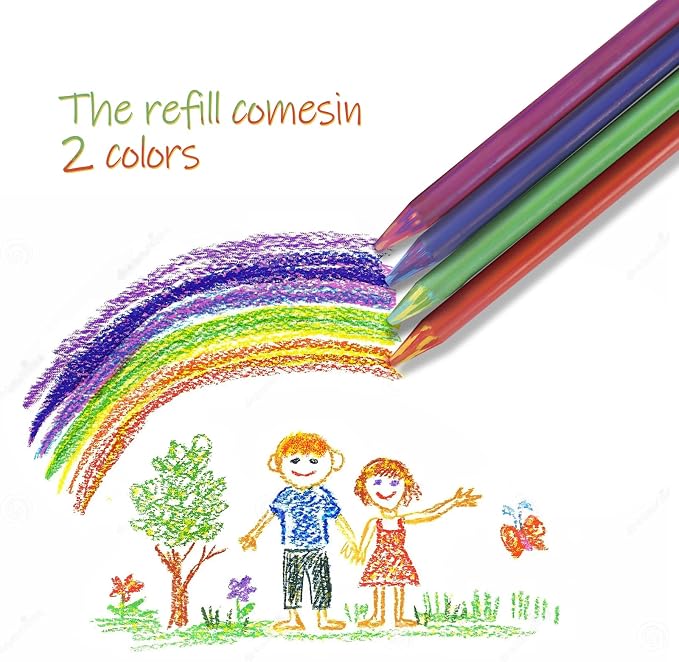 5.6MM Mechanical Pencil Lead Refills - Rainbow, Graphite - Soft, Medium, Hard - Clutch Pencil Refills - 5 PCs