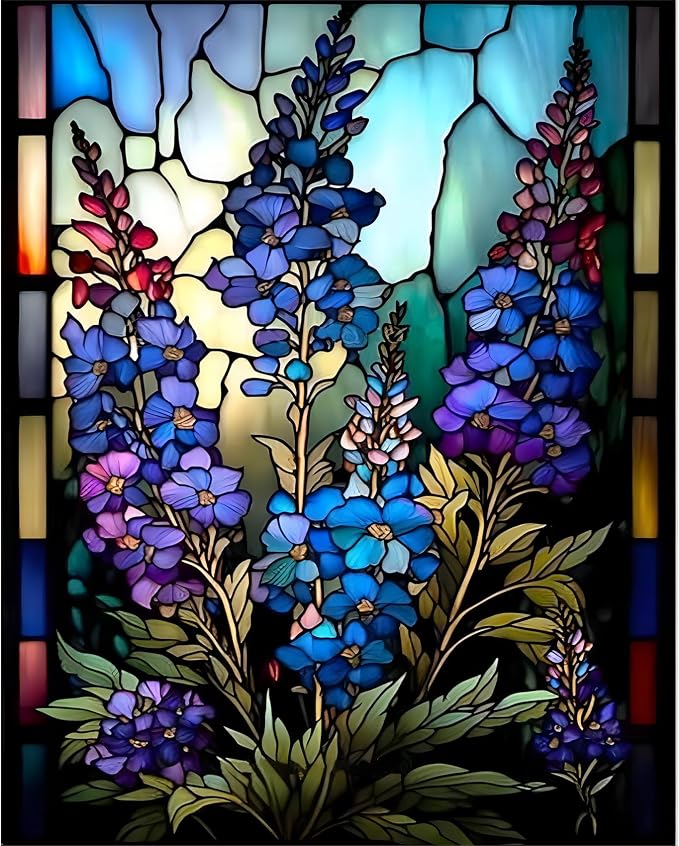 Flower Paint by Number for Adults, Paint by Numbers for Adults Beginner | Florals Paint by Numbers, DIY Acrylic Oil Easy Painting by Numbers for Gift Home Wall Decor (Flowers, 16x20 inch) Frameless