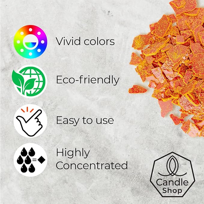Yellow Candle Dye 2oz for Soy Candle Making – Concentrated Wax Color Chips | Highly Concentrated Candle Wax Dyes – Candle Shop Premium Color Dye Chips for Soy Wax, Beeswax, Paraffin