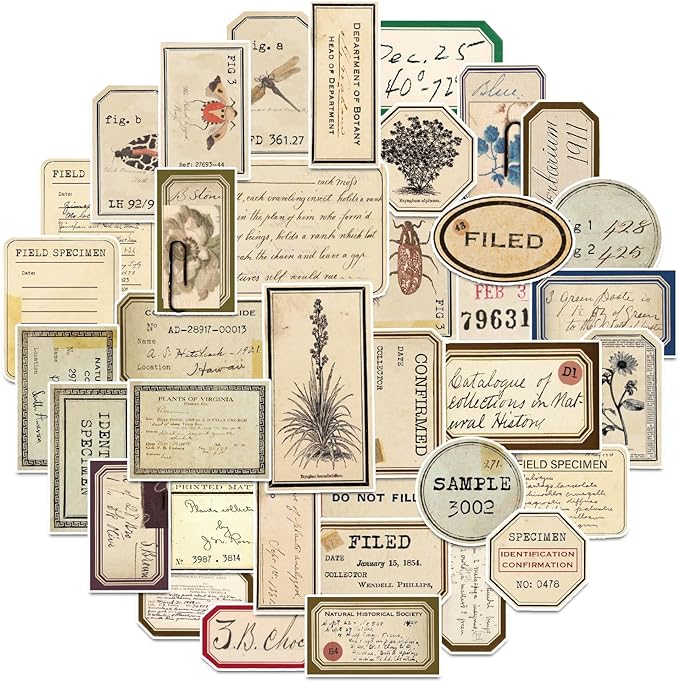 140 Pcs Vintage Aesthetic Stickers for Adults