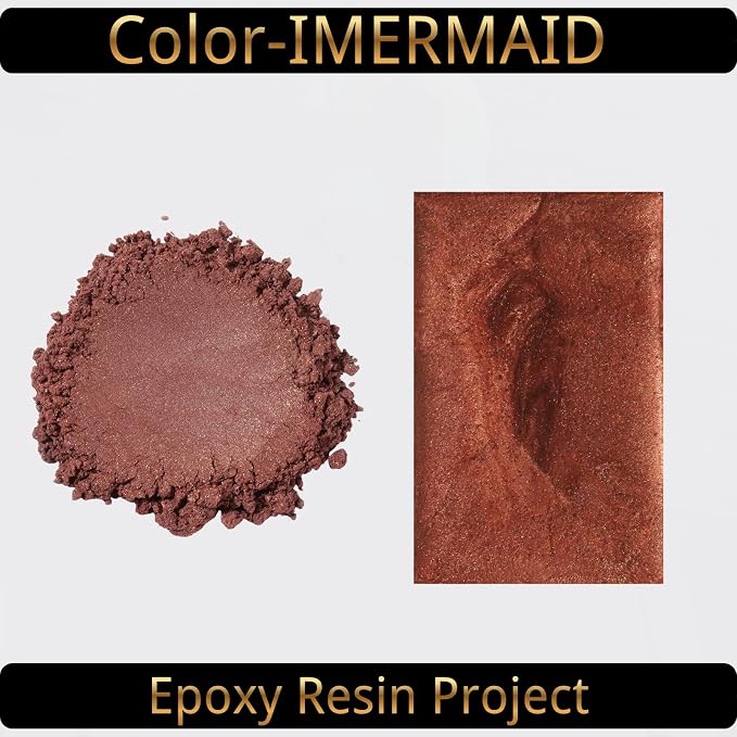 Mica Powder, Imermaid, 240g with Scoop, Complies with ASTM D-4236 | For Epoxy Resin, Soap, Bath Bomb, Candle| Safety Material| Odorless| Brilliant Colors