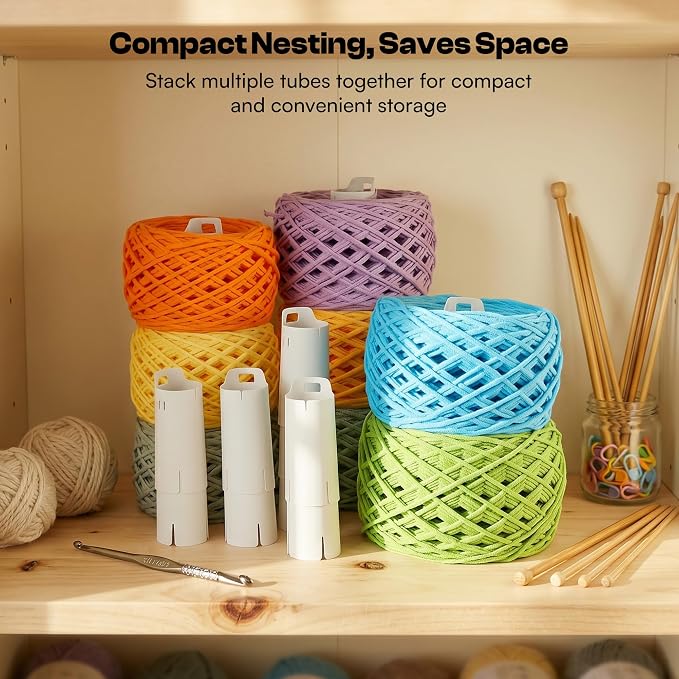 Caydo 30pcs Reusable Yarn Cake Tubes for Our Electric Yarn Winders M1