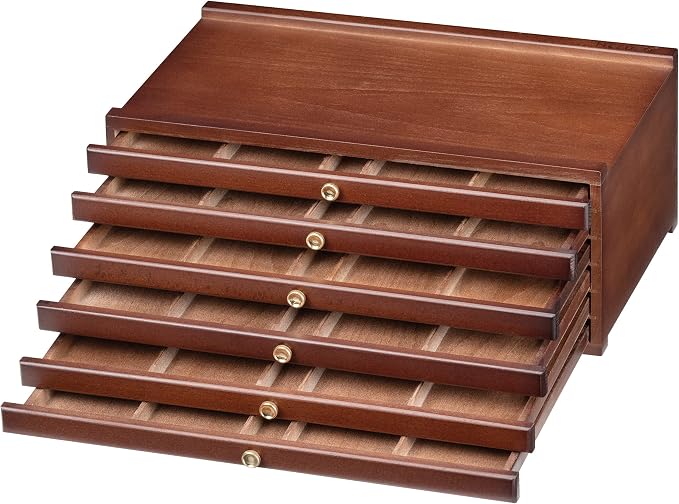 MEEDEN 6-Tier Artist Supply Storage Box: Art Organizer with Compartments