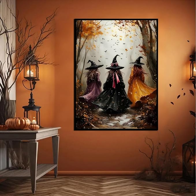 HHMATITS Halloween Diamond Art Kits for Adults 12 X 16Inch