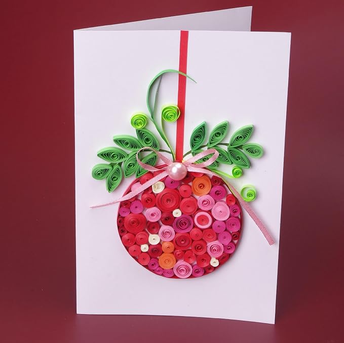 ACADOIT DIY Christmas Card Making Kit with Quilling Tools for Adult and Unsuitable for Children