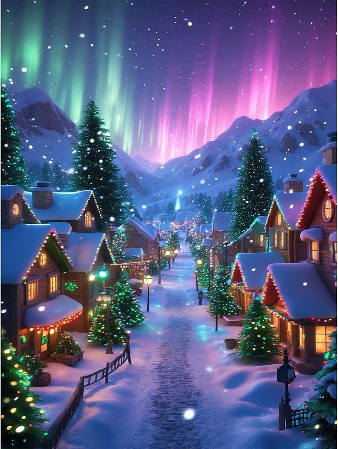 Lophomie Diamond Art Kits for Adults, 5D Christmas Diamond Painting Kits