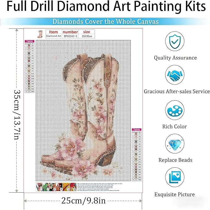 VeGuude Diamond Art Kits for Adults - 3 Pack Western Cowgirl Diamond Painting for Beginners, Diamond Round 5D Full Drill Paint with Diamonds Pictures Gem Art Painting Kits DIY Crafts Kits 9.8x13.7inch