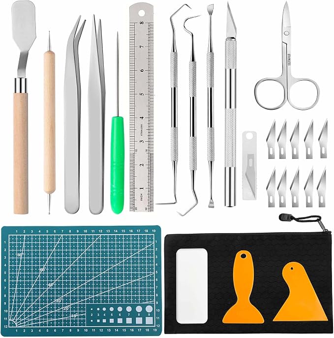 Craft Vinyl Weeding Tools Kit - DIY Art Work Cutting, Scrapbook, Lettering