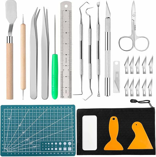 Craft Vinyl Weeding Tools Kit - DIY Art Work Cutting, Scrapbook, Lettering