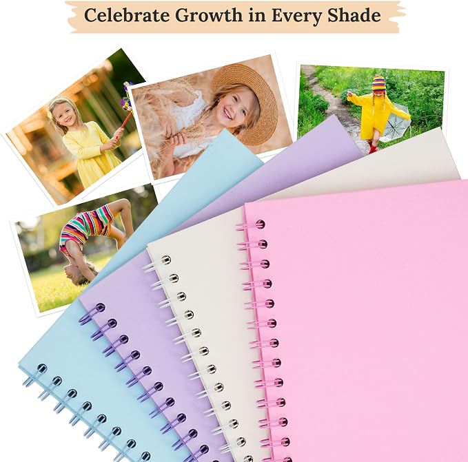 Scrapbook Photo Album 10"x10" 20 Sheets 40 Pages Hardcover Kraft Paper