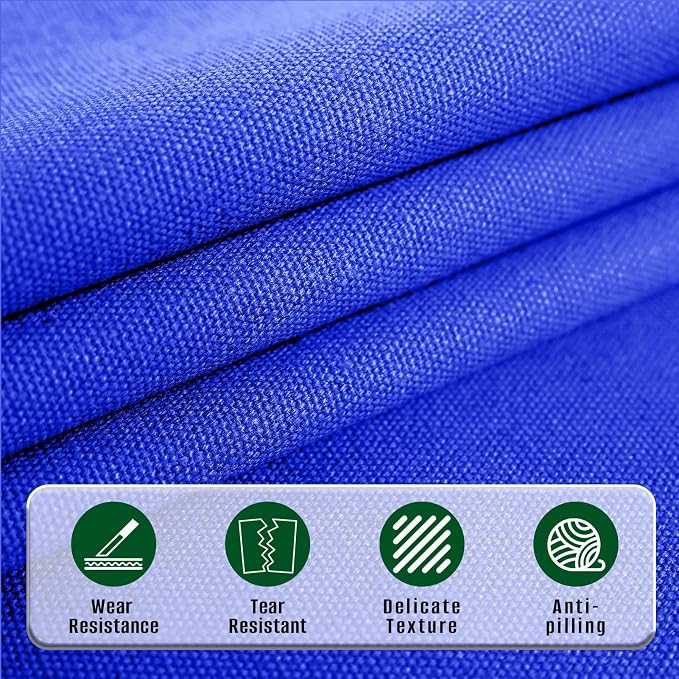 10oz Heavy Duty Cotton Canvas Fabric 60" x 40", Thick Cotton Duck Cloth for Painting, Sewing, Crafts, Tote Bags, Embroidery, Home Decor, Drop Cloth (Dark Blue)