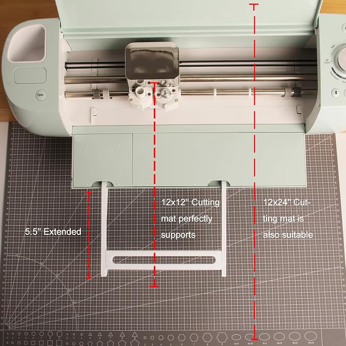 LOPASA Extension Tray Compatible with Cricut Explore 4, 3, Air 2 | 12x12 Cutting Mat Holder|Explore Machine Accessories|Tray Extender