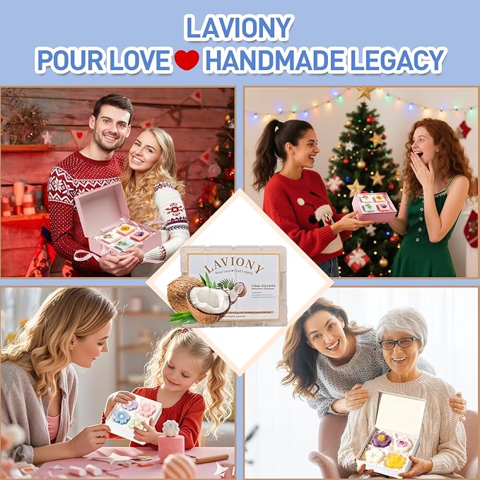 Melt and Pour Soap Base, Pre-Cut, Unscented, 1LB Clear Glycerin