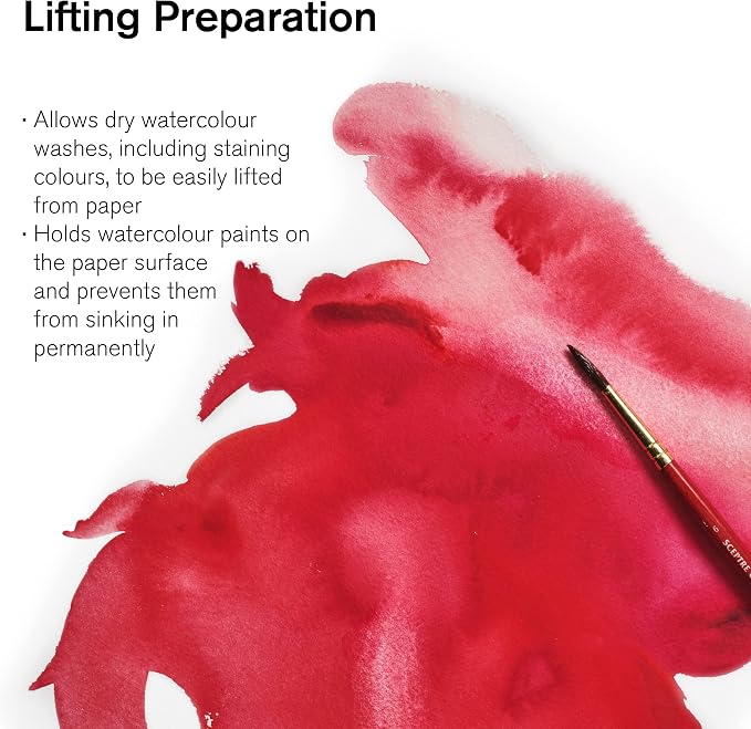 Winsor & Newton Watercolor Medium, Lifting Preparation, 75ml Bottle | Prevents Permanent Sinking of Watercolor, Helpful for Later Corrections or Special Effects