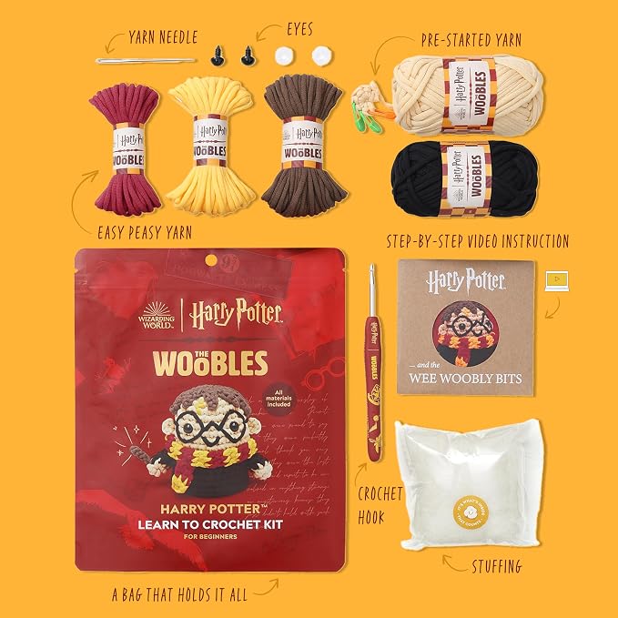 The Woobles Harry Potter Crochet Kit for Beginners