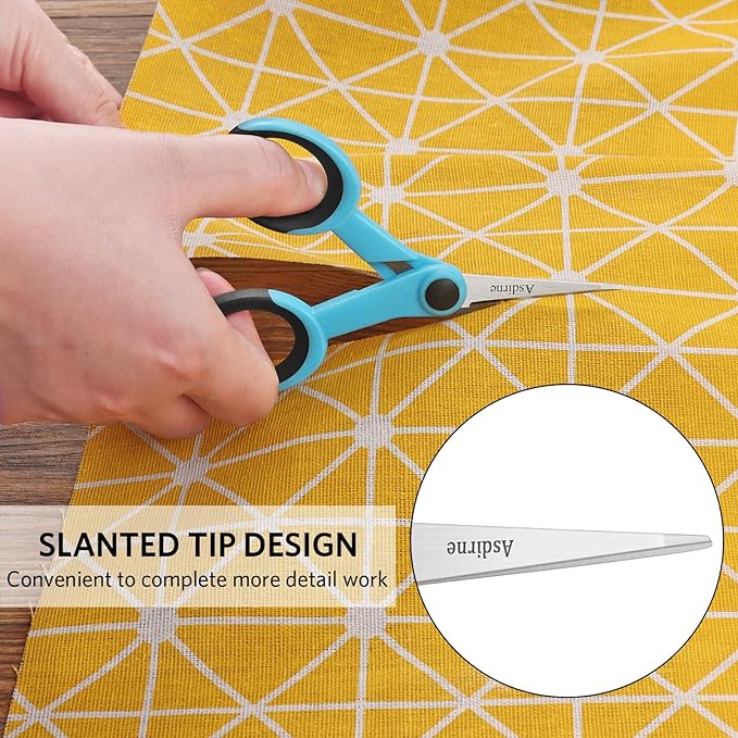 Asdirne Premium sewing Scissors Bundle, Perfect Sewing Partners, Sharp and Durable, Comfortable Handle, Contains 9”Fabric scissors, 5”Detail Shear, 3.9”Embroidery Scissors, 4.8”Thread Snips