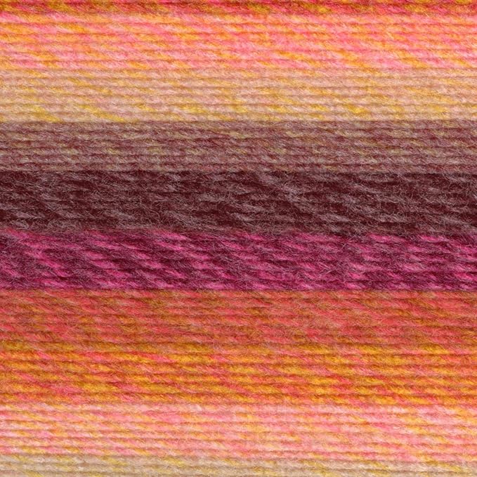 Lion Brand Yarn, Ferris Wheel Crochet Yarn, Cherry On Top, Multi, 3 Pack
