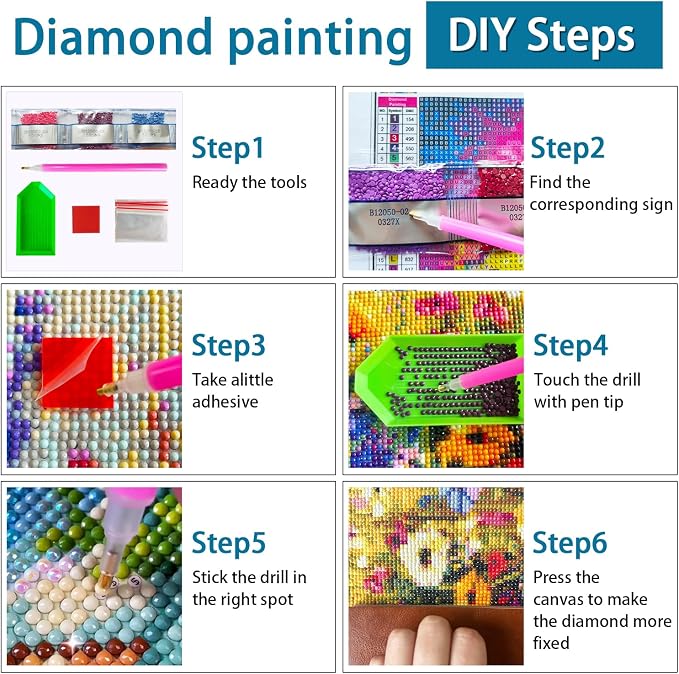 TOPMCYSG Butterfly Diamond Art Kits for Adults,Flowers 5D Diamond Painting Kits for Beginners,Round Full Drill DIY Diamond Dots Paintings,Diamonds Pictures Gem Art for Home Wall Decor 12X16 inch
