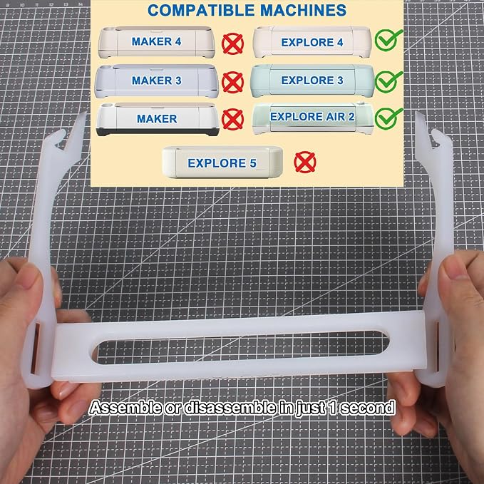 LOPASA Extension Tray Compatible with Cricut Explore 4, 3, Air 2 | 12x12 Cutting Mat Holder|Explore Machine Accessories|Tray Extender