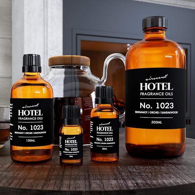 AirScent Hotel Diffuser Oil No. 1023 - Baccarat Hotel Inspired - 30 mL | Bergamot Orchid Sandalwood - Love Affair Fragrance Oil for Ultrasonic and Waterless Diffusers and Crafting - 1 fl oz Bottle