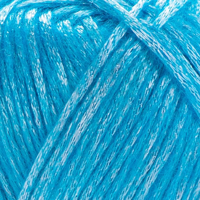 YarnArt Melody Variegated Chainette – Metallic Sheen Fiber for Knitting, Crochet & Embroidery, 100g (3.5 oz) Skein, 230m (251 yd), Premium Blend of 70% Polyamide 21% Acrylic 9% Wool (893)