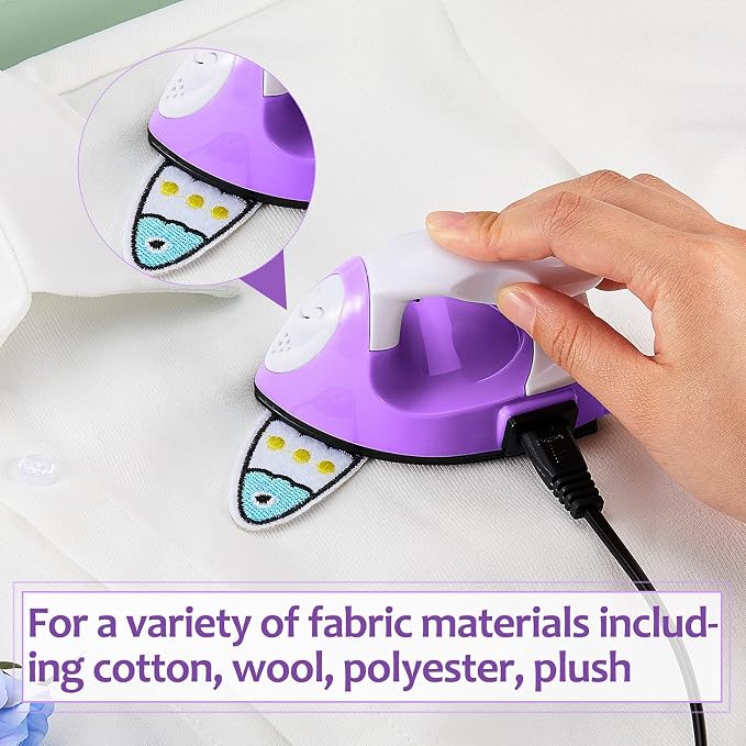 Honoson Mini Craft Iron with Charging Base Tiny,Purple