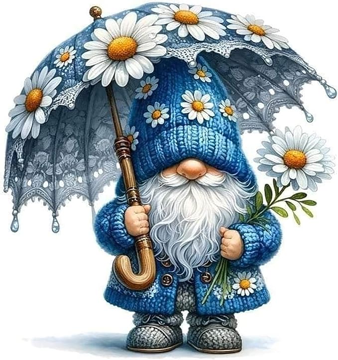 ijbnhd Gnome Diamond Art Kits for Adults Diamond Painting Kits 14X14inch