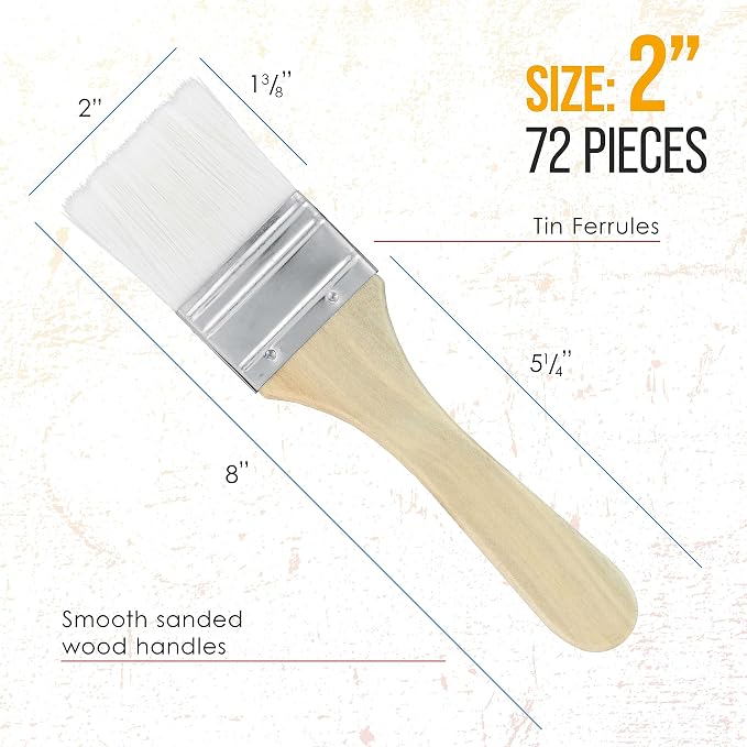 U.S. Art Supply 3 Pack of Variety Size (Set of 72 Packs of 3) = 216 Total