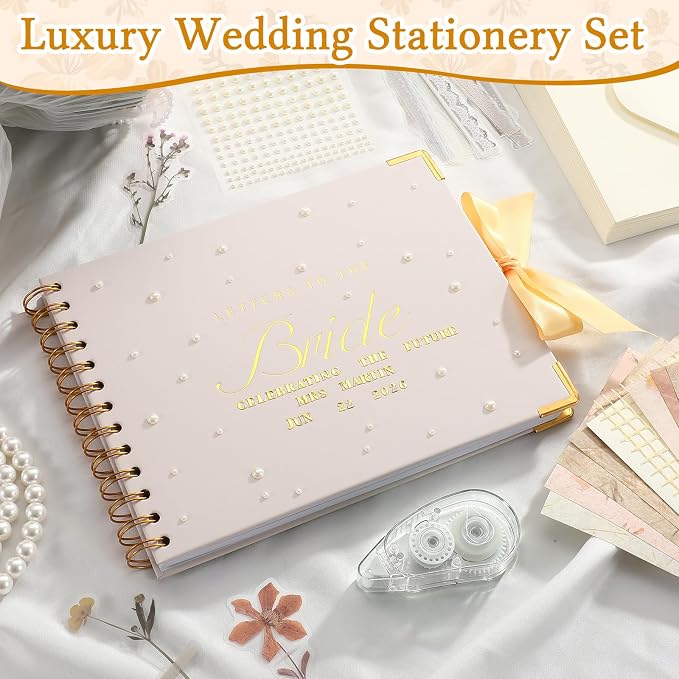 Letters to Bride Scrapbook,8.5 X 7 Inch,Classic,Cream