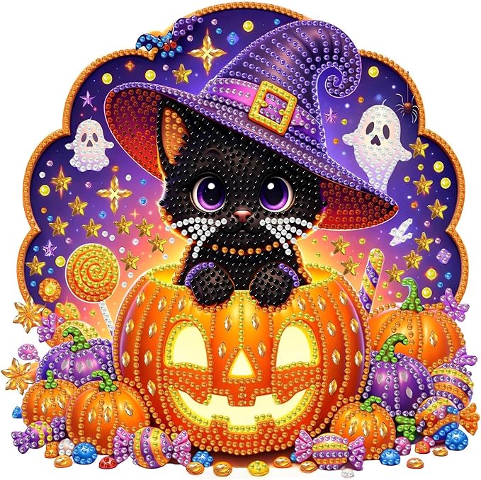 Halloween Diamond Art Kits for Adults Special Shape Diamond Painting